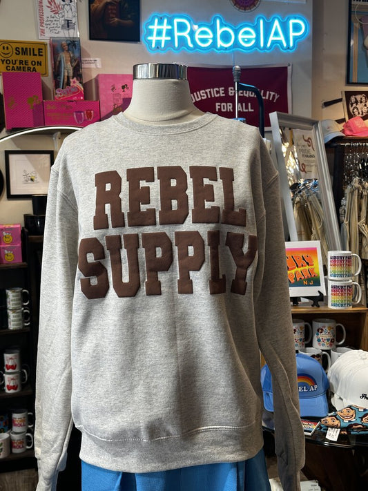 Rebel Puff Letter Sweatshirt