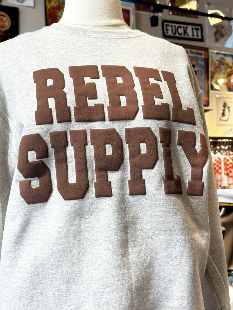 Rebel Puff Letter Sweatshirt