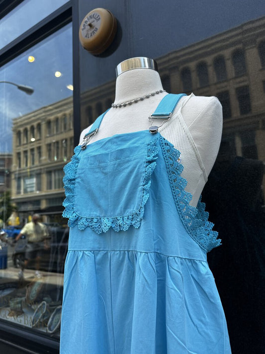 Blue Lace Overalls