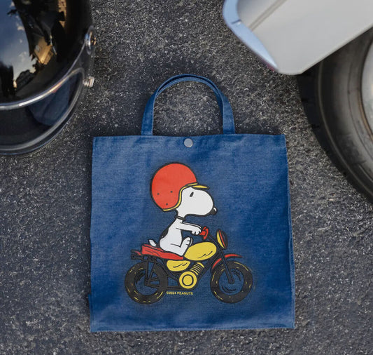 Snoopy Moped Tote