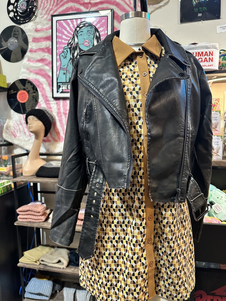 Washed Leather Moto Jacket