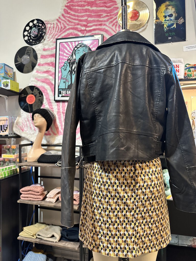 Washed Leather Moto Jacket