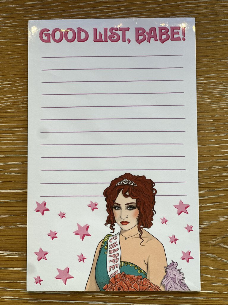 Good List Babe Notepad