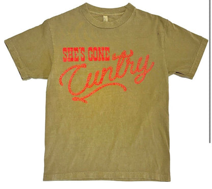 Pre-Order She's Gone Cuntry Tee
