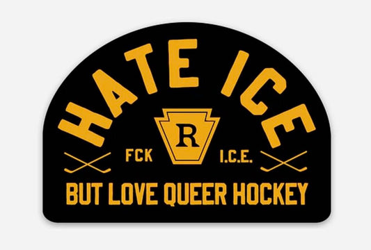 Pre-Order Hate Ice Love Hockey Sticker