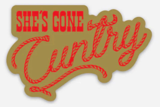 She's Gone Cuntry Sticker