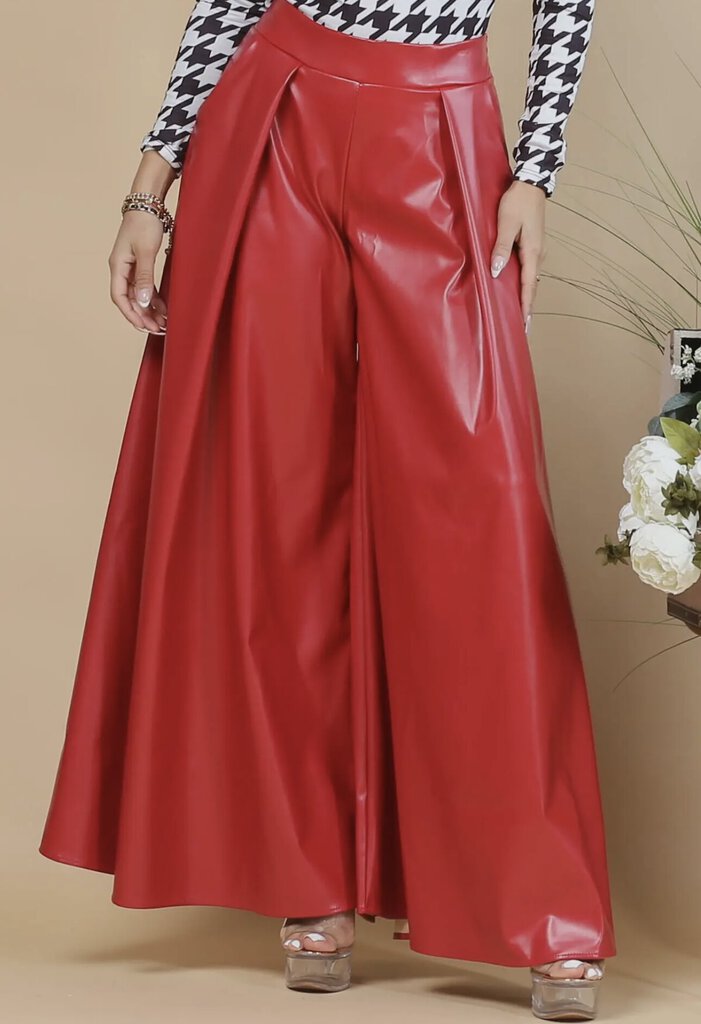 Faux Leather Palazzo Pant